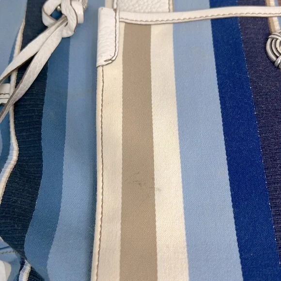 Brighton Cruz Nave/Blue/Tan/Cream Tote Bag - Picture 14 of 16